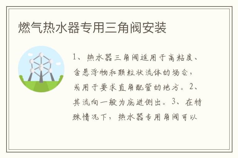 燃?xì)鉄崴鲗Ｓ萌情y安裝
